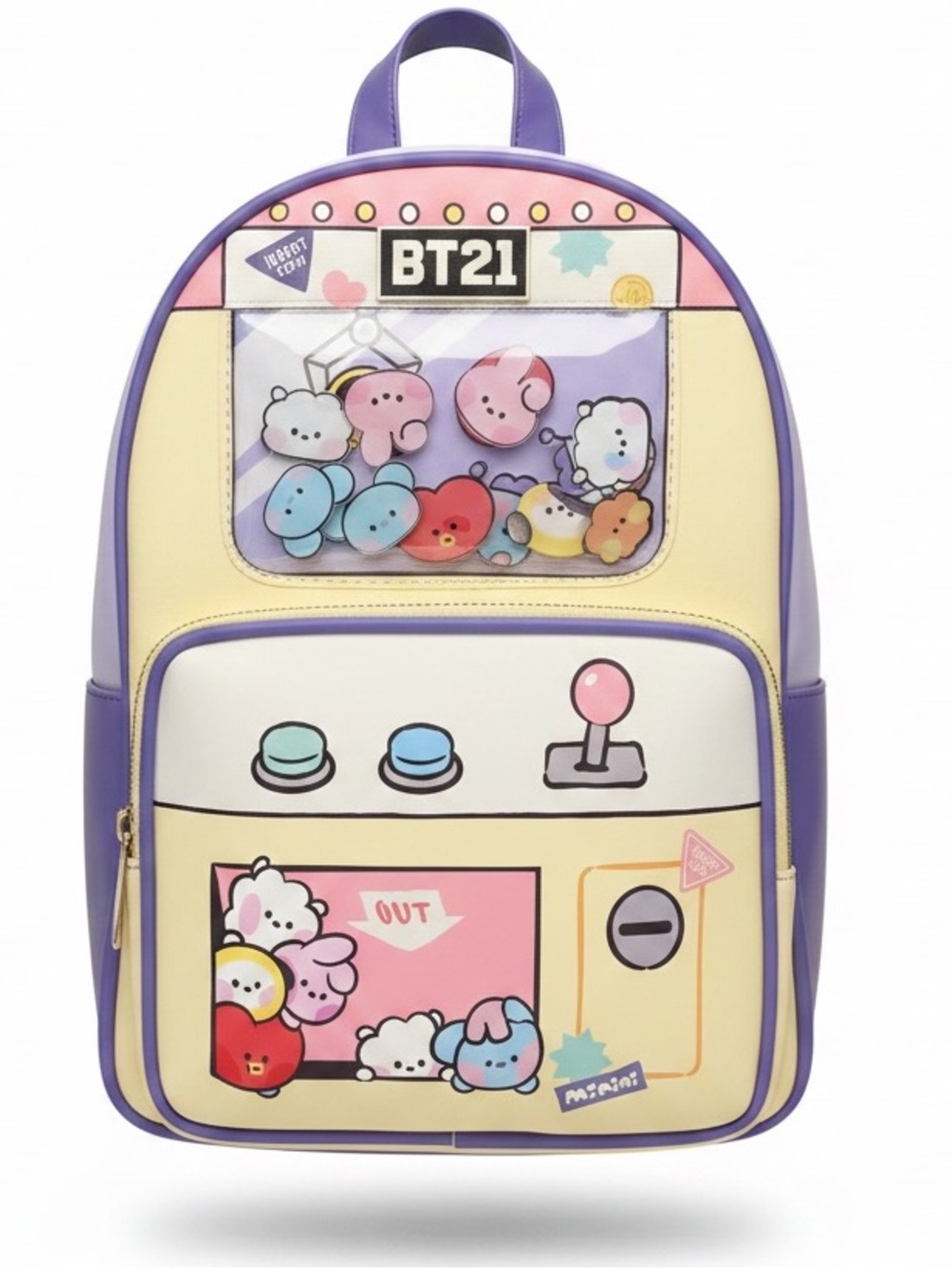BT21 Claw Machine Purple Mini Backpack